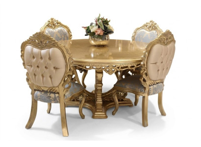 Dining room set 7-piece. Dining table + 6x chairs designer wood chair ensemble furniture new