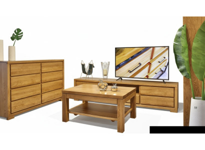 Side Table Coffee Table Real Wood Solid Furniture Oak 120x80cm New Tables