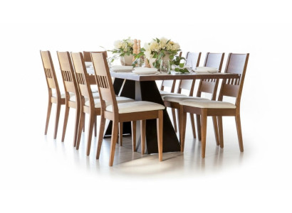 Dining Table Wooden Chairs 7-Piece Set Dining Room Suite Chair Set Table New