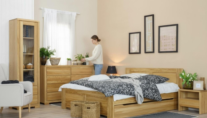 Bedroom wooden bed real wood bed beds hotel 180x200 cm style solid furniture
