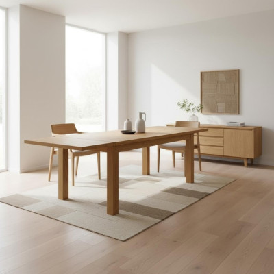 Dining Room Dining Table Solid Tables Table 140x90cm Real Wood Solid Wood New Furniture