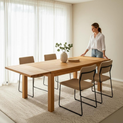 Dining table beech conference table wooden table tables table solid furniture dining room new