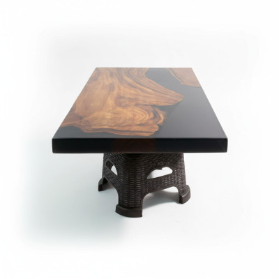 Coffee Table River Table Solid Wood Tables 100x60 River Table Real Wood
