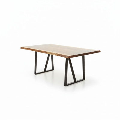 Epoxy resin dining table real wood solid furniture waterfall epoxy table 260x100cm
