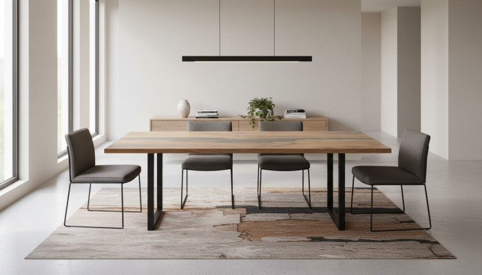 Dining table wood tables living dining room table 220x90 solid wood dining tables