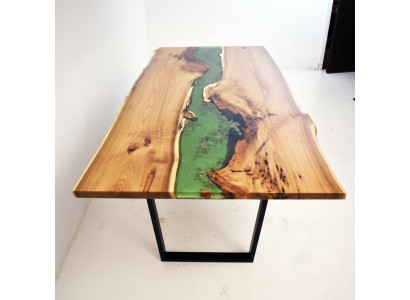 Dining Table Sea Water River Genuine Wood River Table 200x90 Tables