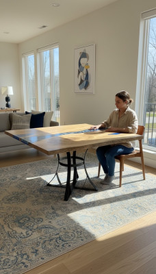 Dining Table River Table Real Wood River Table 110x110 Solid Tables