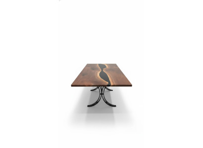 Epoxy Resin Dining Table River Table Real Wood Solid Tables 240x100 River Table New