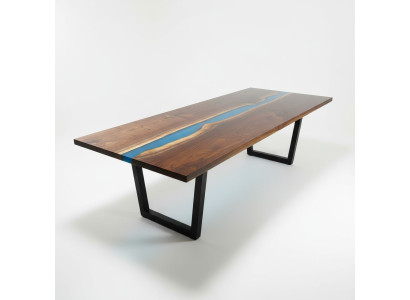 Epoxy Resin Dining Table River Table Solid 240x100 River Table New Genuine