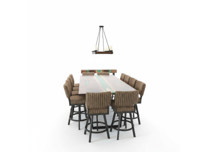 Dining Table River Table Solid Tables 240x100 River Table Epoxy Resin Sea Waterfall