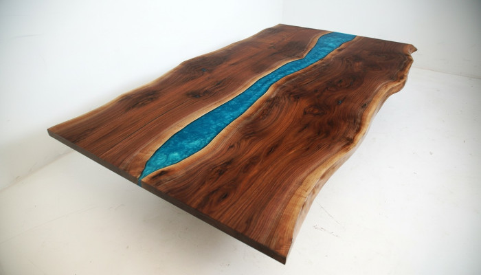 River table dining table solid decor tables 240x100 epoxy resin sea