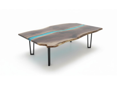 Table dining table tables epoxy resin epoxy solid design furniture 240x100 genuine wood