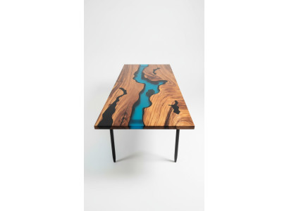 Modern Table Dining Table Design Table Resin Sea River Furniture 220x90 Epoxy Ocean