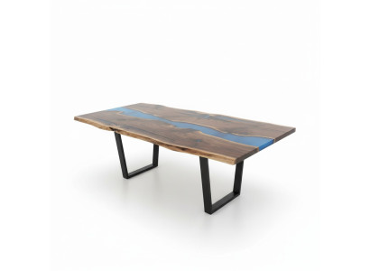 Table dining table tables epoxy resin epoxy real wood solid design furniture 240x100