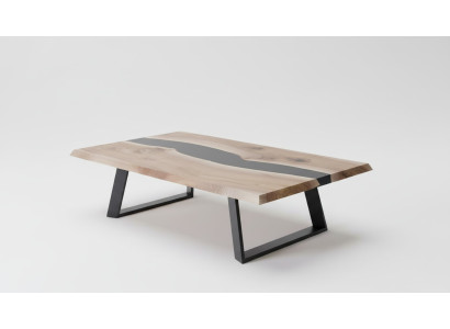Epoxy resin table wood coffee table handmade solid living room furniture
