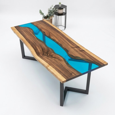 Side table epoxy resin table coffee table handmade coffee table 120x60cm