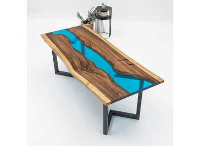 Side table epoxy resin table coffee table handmade coffee table 120x60cm