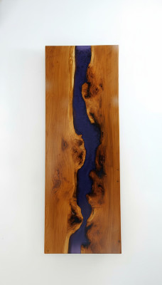 Table dining table tables epoxy resin epoxy real wood solid design furniture 250x90 New