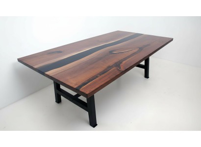 Dining table waterfall tables epoxy resin real wood solid furniture epoxy table new