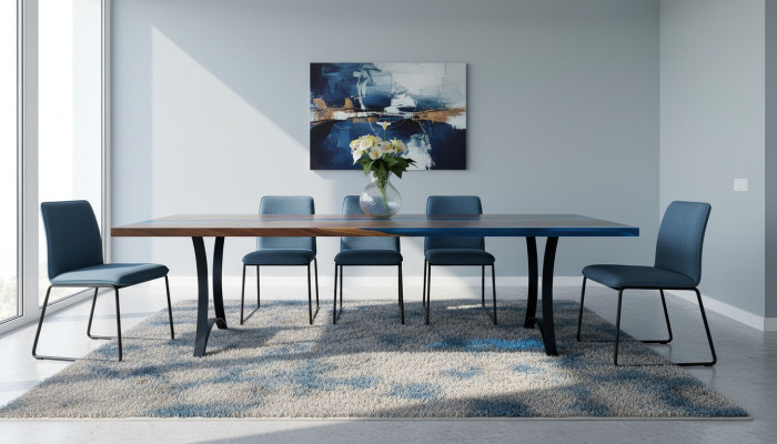 Modern tables dining table sea design table resin river furniture 220x90 epoxy ocean