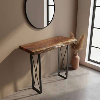Handmade massive coffee table designer table epoxy console tables
