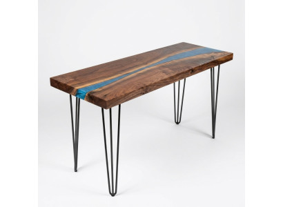 Console table sideboard genuine wood designer table epoxy resin waterfall river