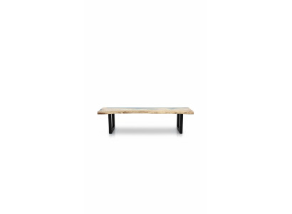 Epoxy resin dining table real wood solid furniture waterfall epoxy table 250x60cm