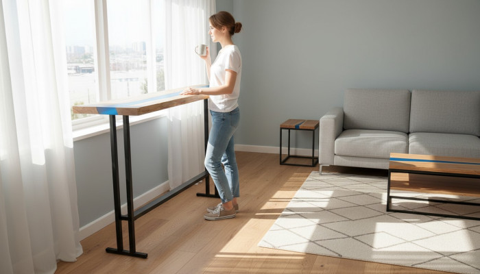 Side table console table designer table console table 140*30cm