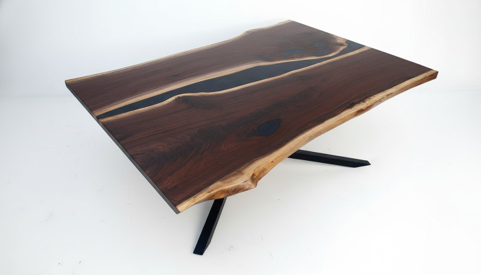 Custom-made epoxy resin table, epoxy resin river, real wood price per square meter tables
