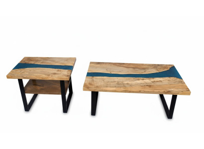 Custom-Made Table Epoxy Resin Flow Real Wood Price 1sqm Tables