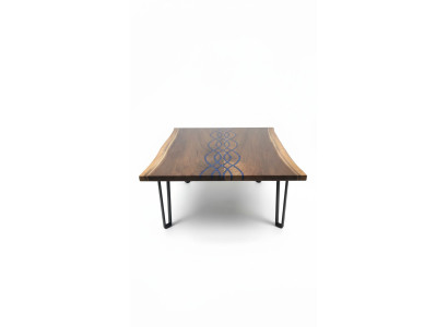 River tables dining table design table modern sea furniture 100x100 epoxy resin ocean