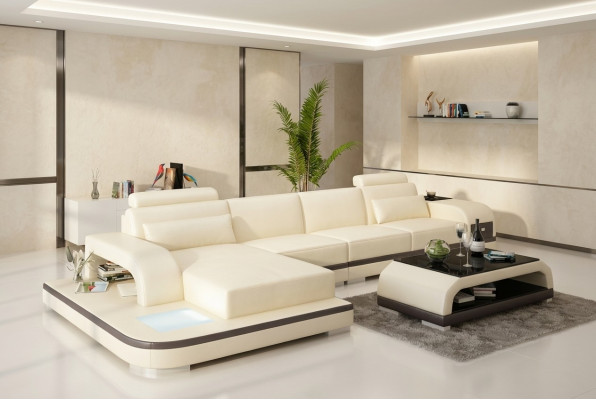 Design living landscape corner sofa upholstered corner suite leather sofa luxury seating suite