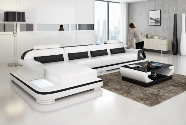 Leather sofa corner couch upholstery suite sofa cushion couch corner set living landscape.