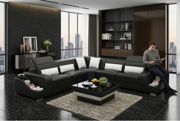 Leather sofa couches design living room affordable upholstered furniture sofa set sofa new