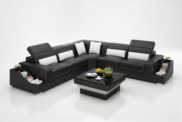 Leather sofa corner couch upholstered suite sofa couch living landscape upholstery corner suite