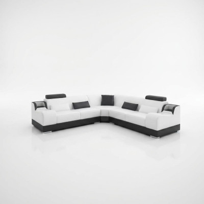 Design corner sofa living room modern corner couch leather upholstery couch sofa