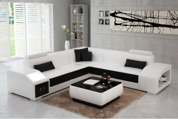 Design corner sofa living room corner couch leather upholstery couch sofa L shape