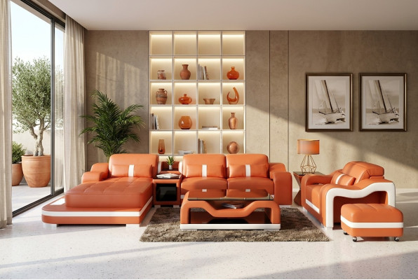 Modern sofa corner sofa L shape decor armchair coffee table stool corner sofa upholstery