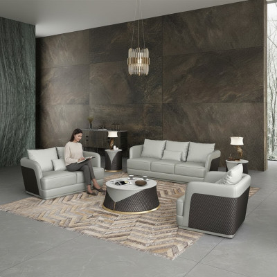 Upholstery Exclusive Designer Furniture 3+2 Seater Couch Set 2pc Living Landscape