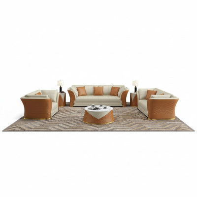 Exclusive Designer Furniture 32-Seater Living Room Sofa Upholstery Suite 2-piece Set.