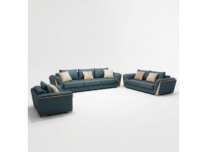 Modern sofa 3-seater living landscape designer couches seat cushion new