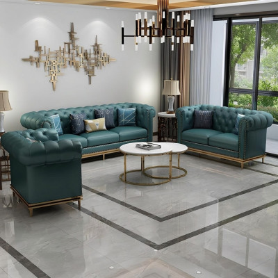 Chesterfield sofa set upholstery seating suites 2-piece set 3+2 seater new couch