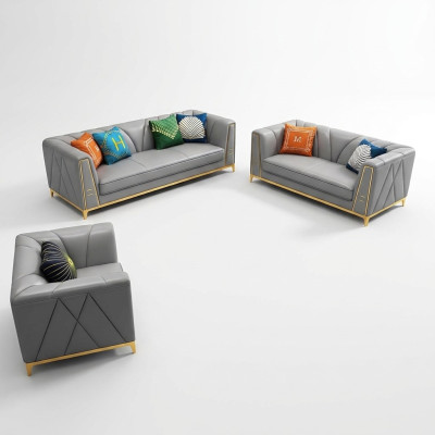 2-piece upholstery sofa set, 3+2 seater, new leather couch sofa
