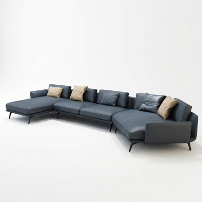 Italian furniture living room corner sofa couch upholstery luxury sofa corner suite