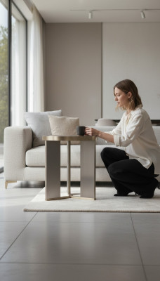 Luxury furniture side table tables round magazine table Italian