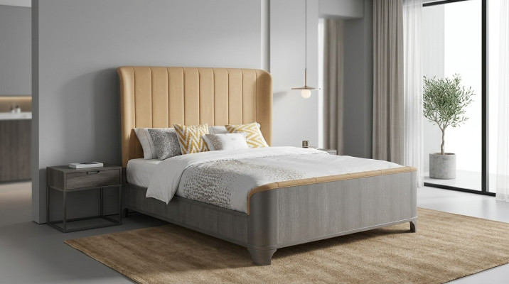 Luxury bed American style furniture bedroom hotel beds design