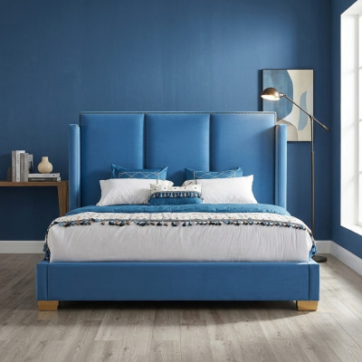 Hotel beds double bed design wood bed 180x200cm bedroom