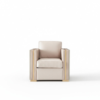 Designer living room furniture armchair single-seater upholstered sofa couch