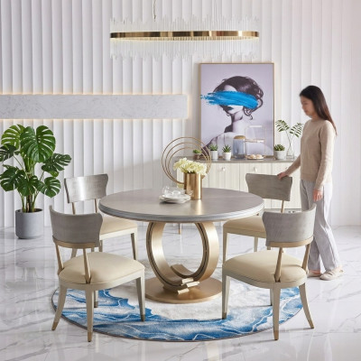 Design Chair Set 4x Luxury Chairs Seat Cushion Group Armchair Set Suite