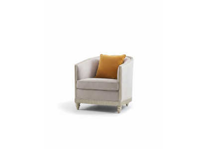 Armchair Single-seater Royal Chair Throne Upholstered Lounge Chairs Sofa Hotel